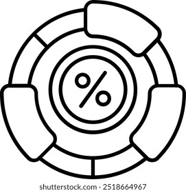 Ratio Line vector Icon Design