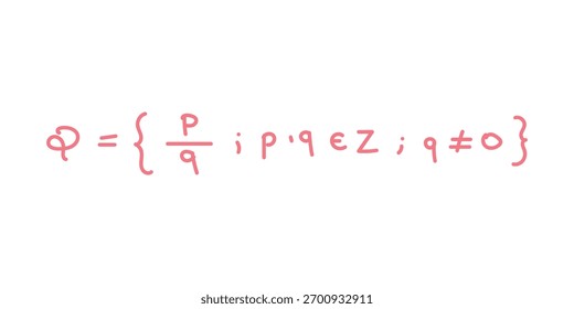 Rational Numbers Formula em Matemática.