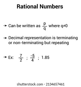 Rational Numbers Set In Mathematics