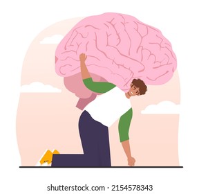 Rationalism set. Logical and structural thinking. Mind behavior concept, heart vs mind idea, passion vs intellect. Personality balance. Flat vector illustration