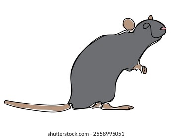 Rats in the form of continuous lines and can be edited later.