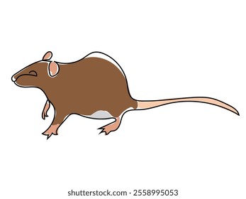 Rats in the form of continuous lines and can be edited later.