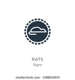 Rats icon vector. Trendy flat rats icon from signs collection isolated on white background. Vector illustration can be used for web and mobile graphic design, logo, eps10