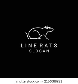 Rats logo design icon template