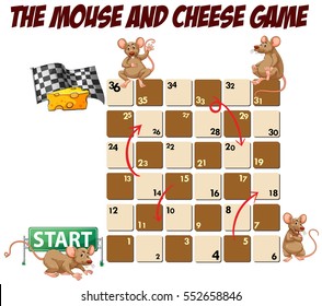 Rats, mice and cheese boardgame