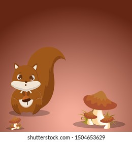rats and mushrooms icon, animal design isolated.