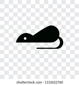 Rats vector icon isolated on transparent background, Rats logo concept