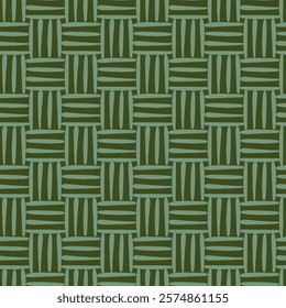 Rattan seamless pattern. Texture of the weave. Vector illustration.