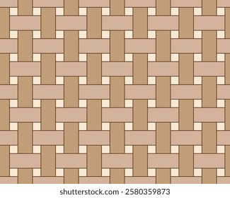 Rattan seamless pattern. Texture of the weave. Vector illustration. 