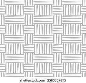 Rattan seamless pattern. Texture of the weave. Vector illustration. 