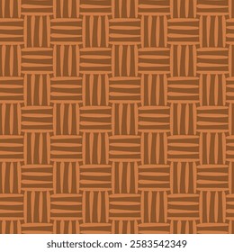 Rattan seamless pattern. Texture of the weave. Vector illustration.