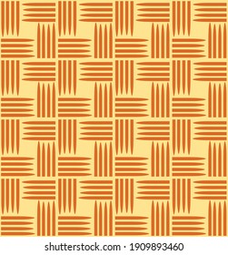 rattan vector seamless pattern crossing woven for wallpaper or clothing pastel color
