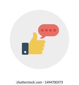 ratting glyph flat vector icon