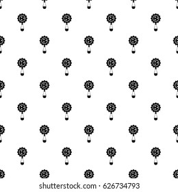 Rattle baby toy pattern seamless in simple style vector illustration