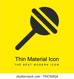 Rattle bright yellow material minimal icon or logo design