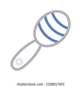 rattle colour line vector icon