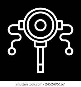 contorno de icono de tambor de sonar