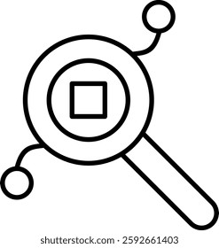 Rattle Drum Outline icon vector illustration