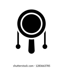 Rattle Drum vector, Chinese New Year related solid design icon