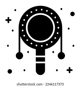 Rattle drum vector design isolated on white background