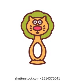 Ícones preenchidos do Rattle, ilustração de vetor