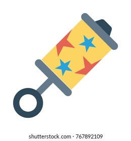 rattle flat icon