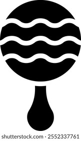 rattle glyph icon illustration vector