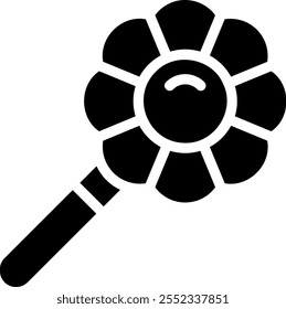 rattle glyph icon illustration vector