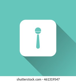 rattle icon. flat design