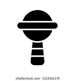 Rattle icon isolated on white background