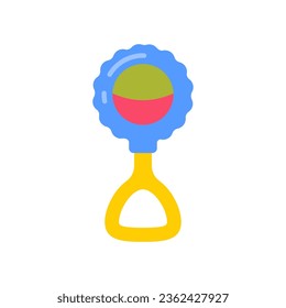 Rattle icon in vector. Illustration