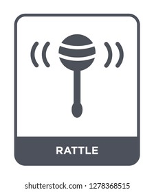 rattle icon vector on white background, rattle trendy filled icons from Brazilia collection, rattle vector illustration