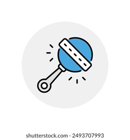 Rattle icon vector stock illustration