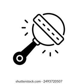 Rattle icon vector stock illustration