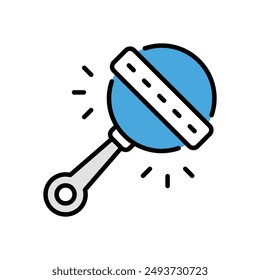 Rattle icon vector stock illustration