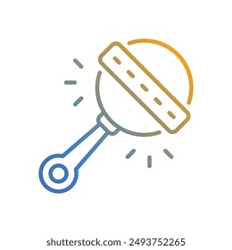 Rattle icon vector stock illustration