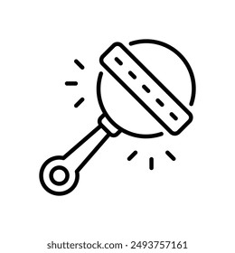 Rattle icon vector stock illustration