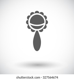 Rattle icon.Flat vector related icon set for web and mobile applications. It can be used as - logo, pictogram, icon, infographic element. Vector Illustration. 