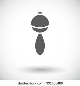 Rattle icon.Flat vector related icon set for web and mobile applications. It can be used as - logo, pictogram, icon, infographic element. Vector Illustration. 