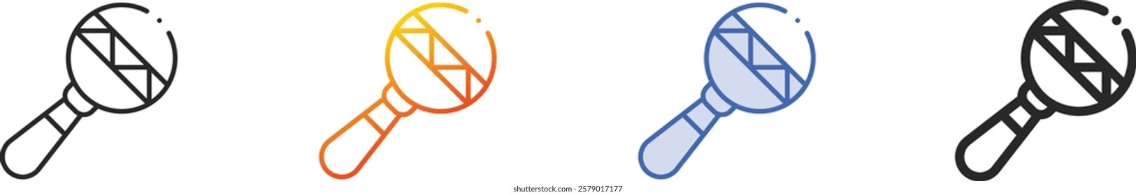 rattle icon.Thin Linear, Gradient, Blue Stroke and bold Style Design Isolated On White Background