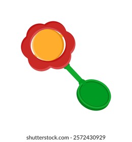 Rattle, Kindergarten Isolated Vector Illustration