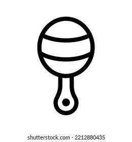 rattle line icon illustration vector graphic