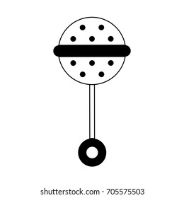 rattle toy baby related icon image 
