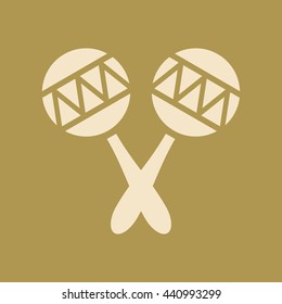 Rattle Toy Icon. Eps-10.