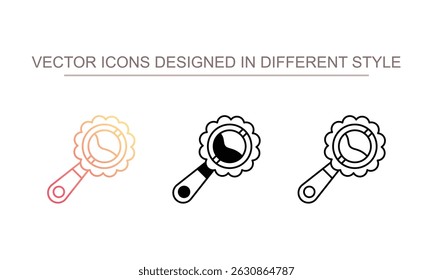 Rattle Toys ícone design com fundo branco ilustração stock