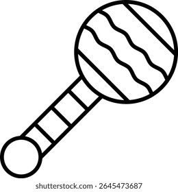 Rattle vector icon. Can be used for printing, mobile and web applications.