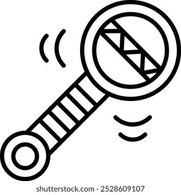 Ícone Detalhado da Ilustração do Vetor Rattle