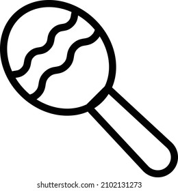 rattle Vector illustration on a transparent background. Premium quality symbols. Stroke vector icon for concept and graphic design.