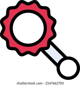 rattle Vector illustration on a transparent background. Premium quality symbols. Stroke vector icon for concept and graphic design.