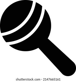 rattle Vector illustration on a transparent background. Premium quality symbols. Glyphs  vector icon for concept and graphic design.